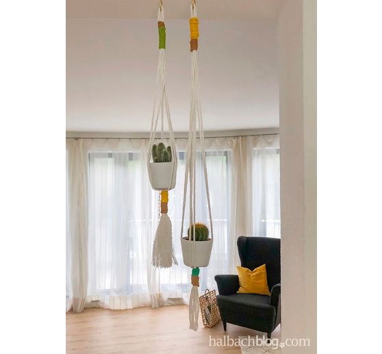 Pletená trubka z papírové příze, 30 m