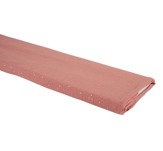 Musselin Cotton fabric "Golden points"