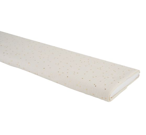 Musselin Cotton fabric "Golden points"