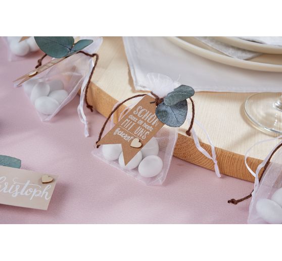 VBS Organza bags "11,5 x 15 cm", 100 pieces