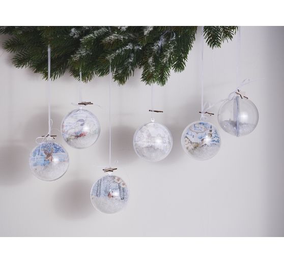 Akrylová koule VBS, Ø 8 cm, 6 kusů