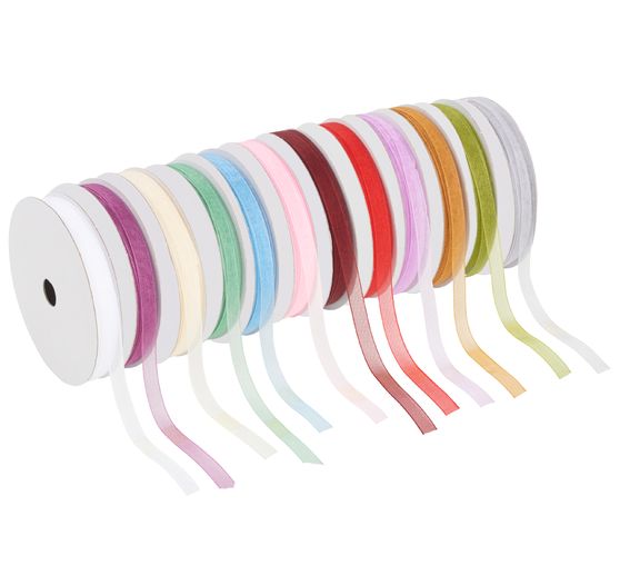 Organza ribbon, 6 mm