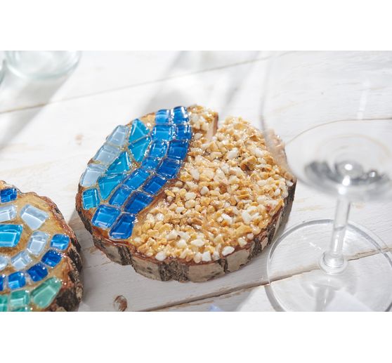 Mosaic joint filler, transparent