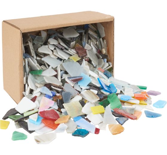 Broken glass mosaic "Big", 2 kg, thickness approx. 5 mm