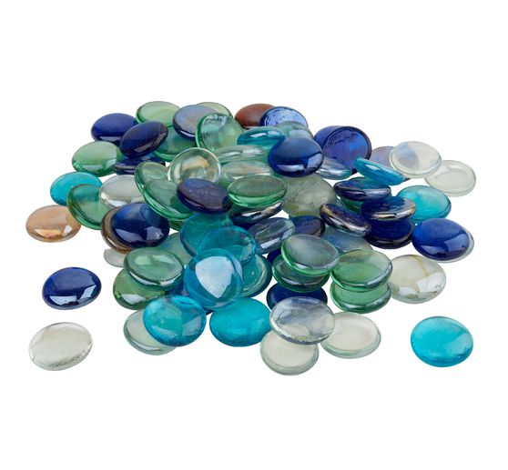 VBS Glass muggle Stones "Colorful", 1 kg