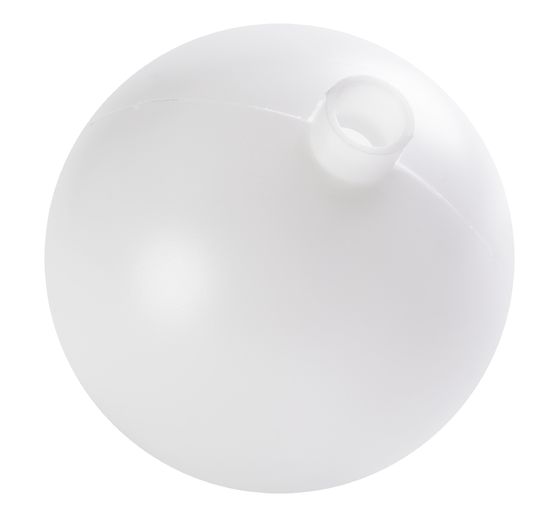 Plastic ball with socket, white
