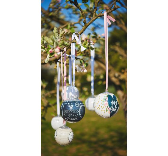 Akrylová koule VBS, Ø 8 cm, 6 kusů