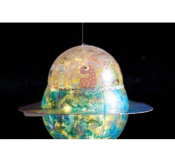 Acrylic ball with hole, Ø 14 cm