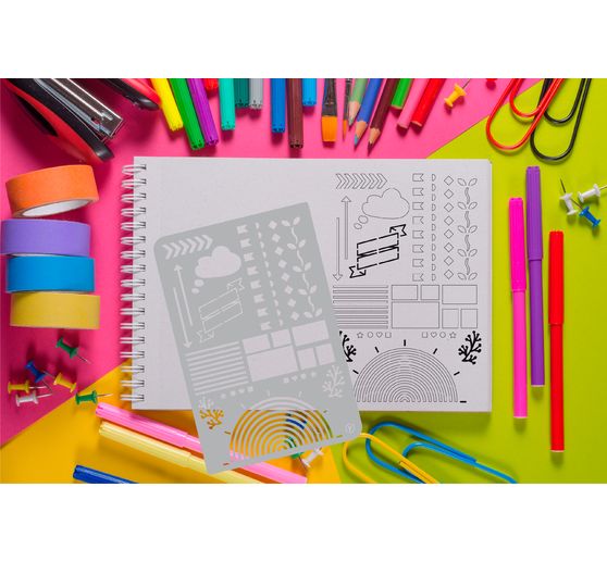 Bulletin Journal Stencil "Setups "