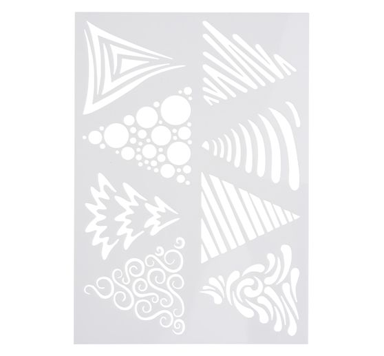 Stencil "Art Christmas Trees"