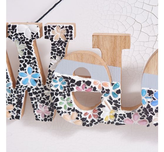 Glass mosaic stones "Diamond", colorful mix, approx. 180 g