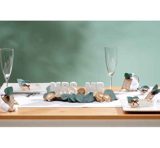 VBS Scatter decoration "Witney", heart, 312 pieces