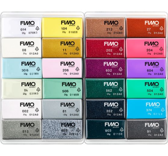 FIMO soft "Effect" material pack, set of 24