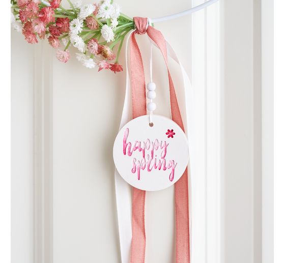 Kovový prsten "Circle", bílý