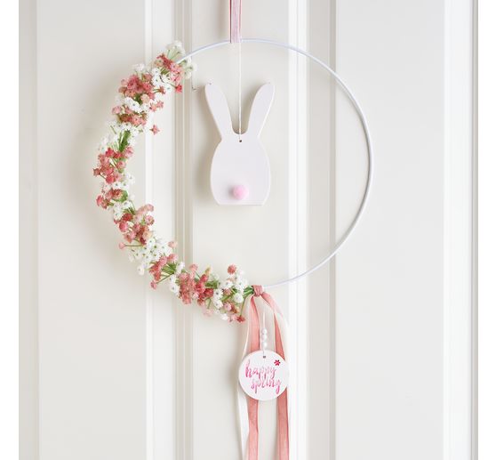 Kovový prsten "Circle", bílý