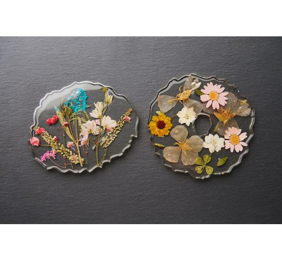 Rico Design Mix Set pressed flowers "Pink Violet"