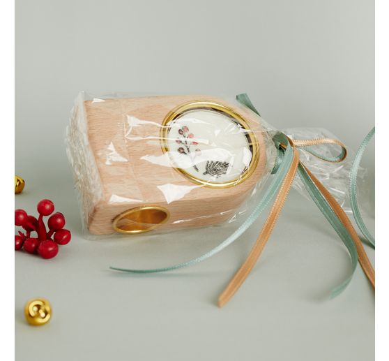 Candle holder for stick candles and tea lights