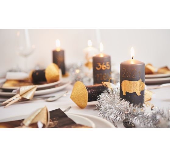 Sloupková svíčka s plochou hlavou 120/60 mm