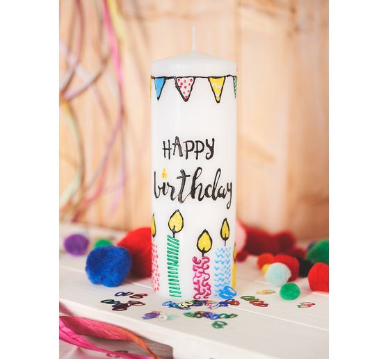 Sloupková svíčka s plochou hlavou 120/60 mm