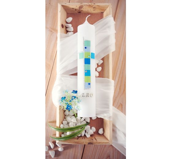 Decorating wax-pearl strips