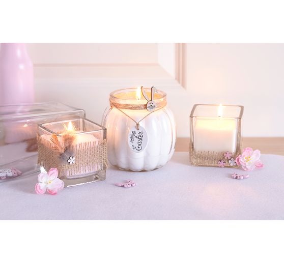 VBS Tealight jars "Cube", 4 pieces