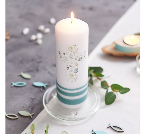 Decorative wax plate "Antique green"