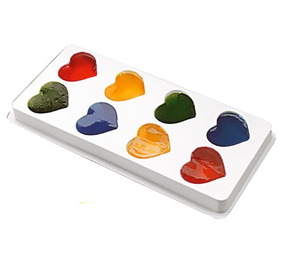 Casting mould "Hearts", 8 pcs.