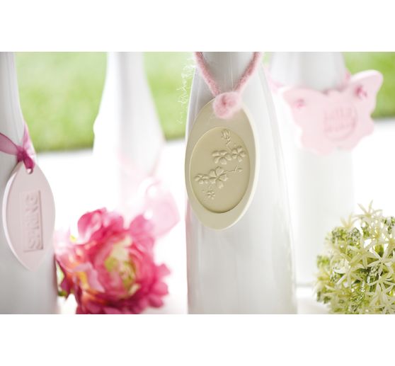 Relief inlay "Cherry blossom", oval