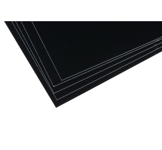Encaustic paint cards black, DIN A6