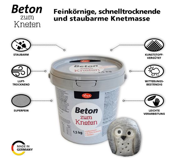 Concrete for kneading