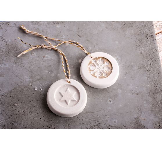 Relief inlay "Snowflake + star"