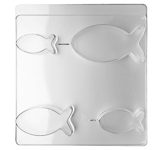Casting mould "Fish", 4 sizes