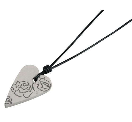 Casting mould "Decoration pendant Heart", approx. 2.7 x 3.9 cm