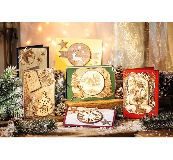 VBS Double cards with envelopes "X-Mas", 40 pcs.