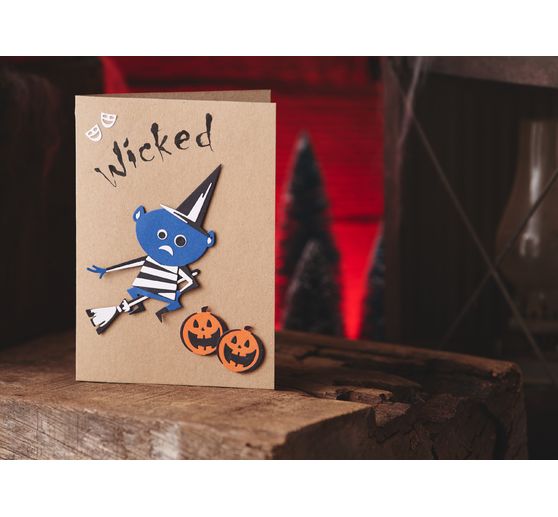 double cards with envelopes "Kraft paper", DIN A6, 50 pieces