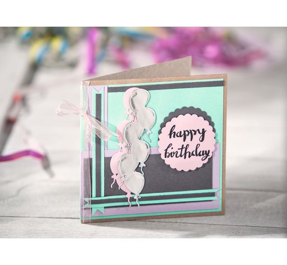 Double cards with envelopes "Kraft paper", 12.5 x 12.5 cm, 50 pieces