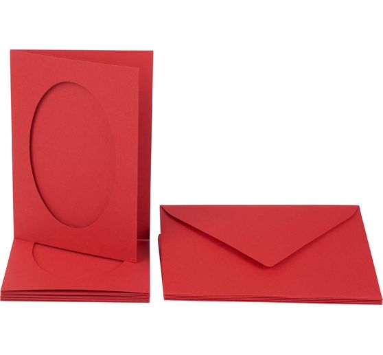 Passepartout cards "Oval", 10 pcs.