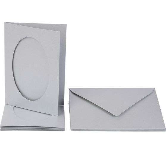 Passepartout cards "Oval", 10 pcs.