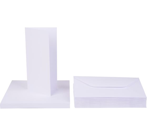 Dvojité karty s obálkami "DIN long", 50 kusů