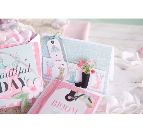 Double cards with envelopes "DIN A6", 50 pieces