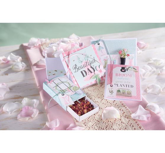 Double cards with envelopes "DIN A6", 50 pieces