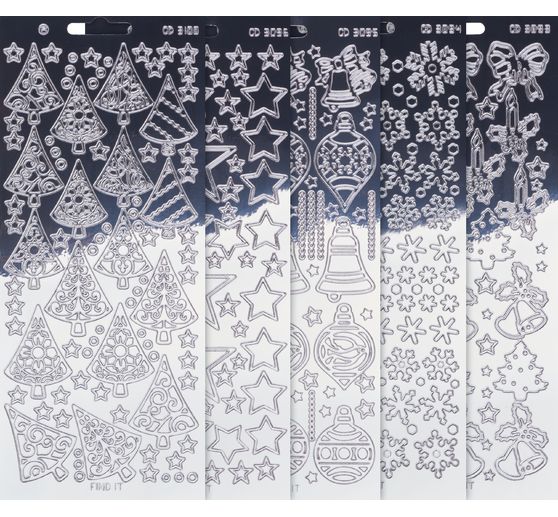 VBS Reliéfní nálepky "Xmas"