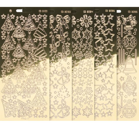VBS Reliéfní nálepky "Xmas"