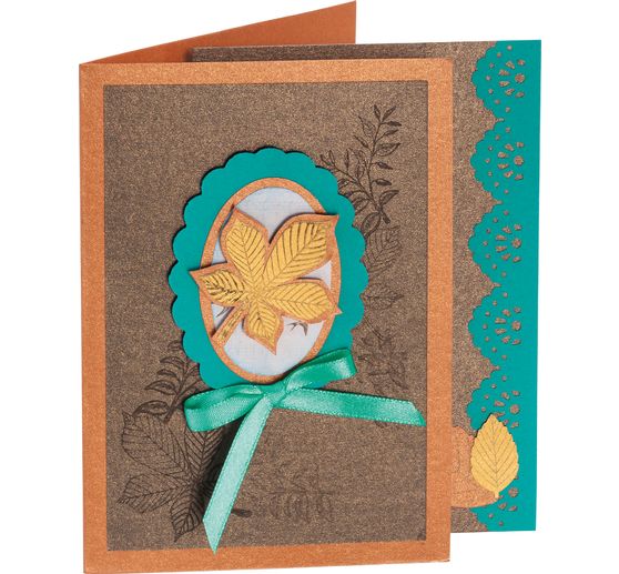 Perleťové dvojité karty "Terra", 5 kusů