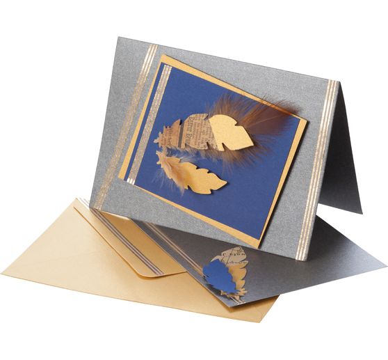 Perleťové dvojité karty "Terra", 5 kusů