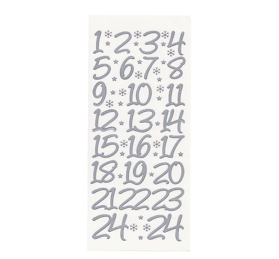 Reliéfní nálepky "Velká adventní čísla"