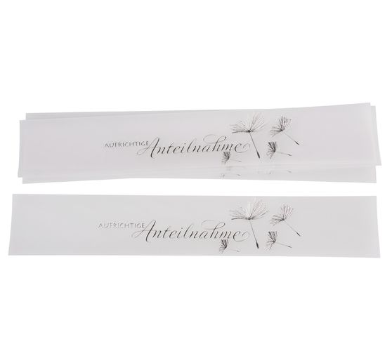 Banderole "Upřímné sympatie"