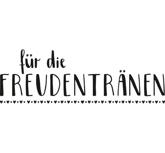 Wood stamp "Tears of joy"