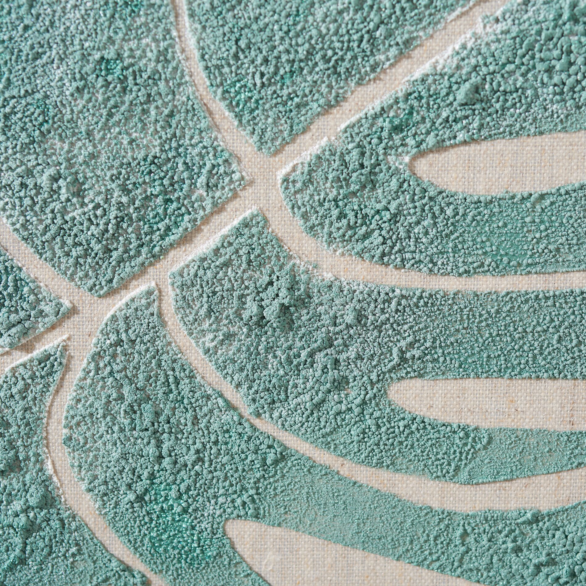 Keilrahmen mit schabloniertem Motiv