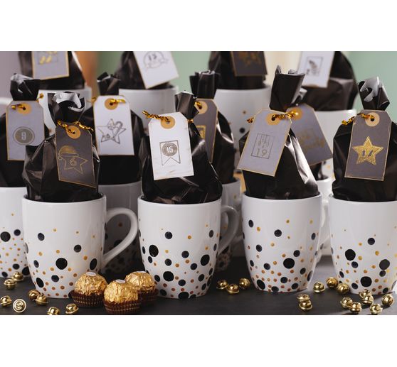 VBS Coffee mug "Bellied", 12 pieces